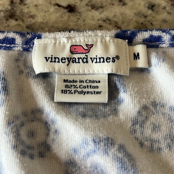 Vineyard Vines Navy and Hot Pink Tunic Top - Picture 4 of 5